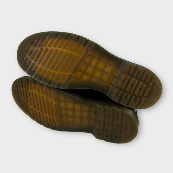 Dr. Martens 2976 Yellow Stitch Smooth Leather Chelsea Boots in Black Women's 10 - Picture 4 of 9